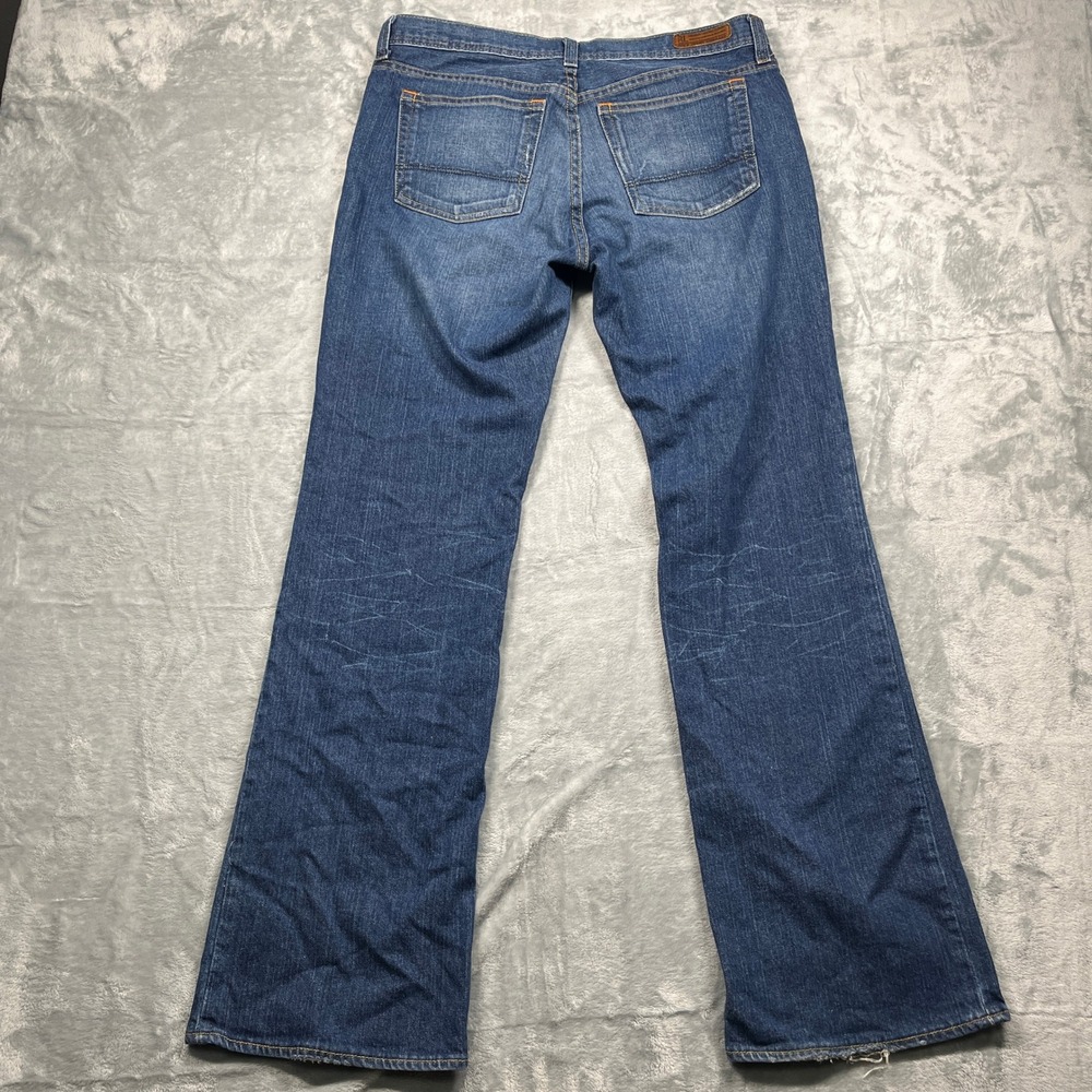 Polo Jeans Co Ralph Lauren Stretch Kelly Jean Distressed Bootcut Women Blue 12R - Picture 2 of 12